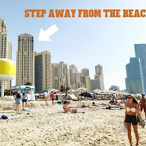 Beachfront - Large Studio In Jbr Rimal 4 شقة دبي